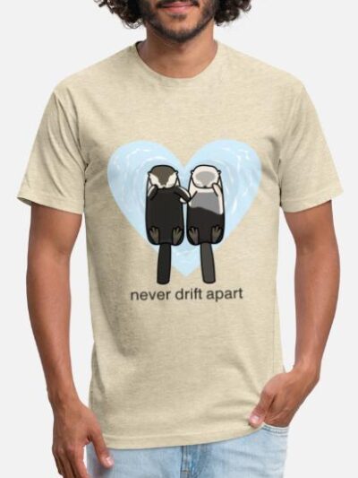 Sea-otters-in-love-unisex-poly-cotton-t-shirt.jpg